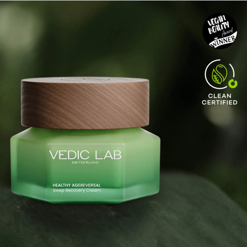 VEDIC LAB Sleep Recovery Cream for hydration, wrinkle reduction, and skin health.