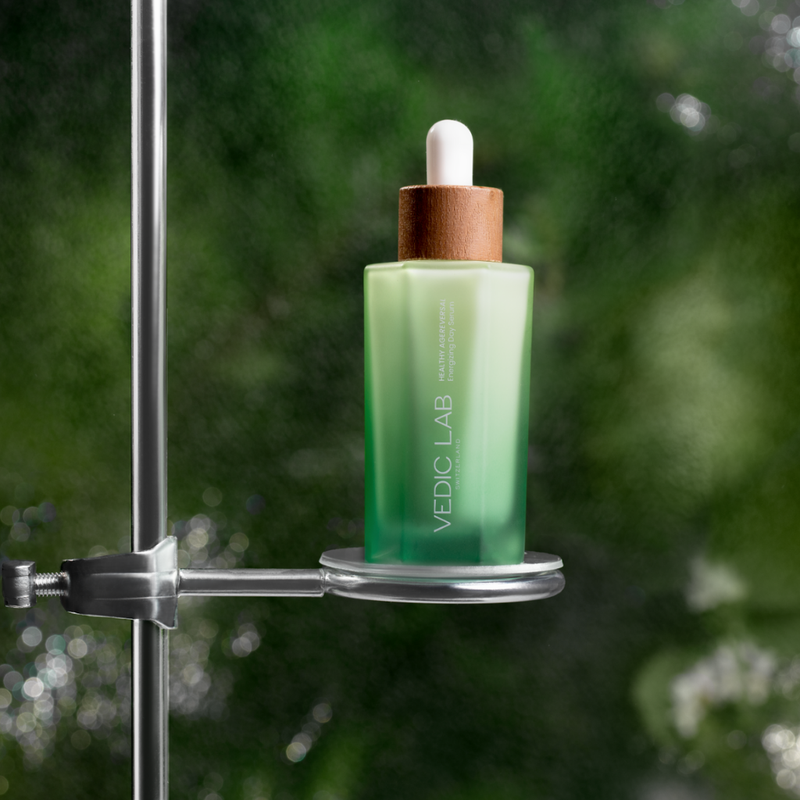 Close-up of healthy, thick hair after using Ashwagandha